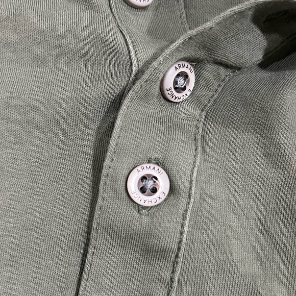 Armani Exchange men’s Olive Polo Shirt Size Small - Picture 4 of 4